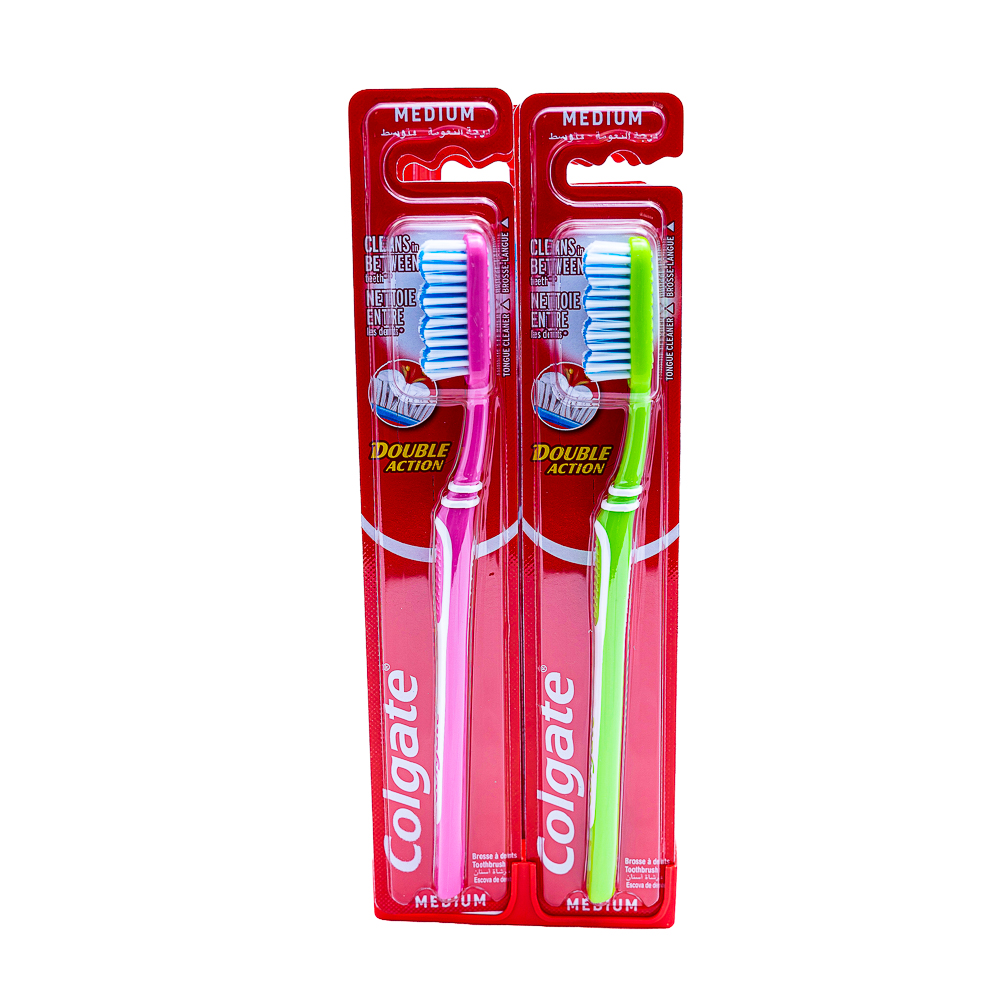 Colgate toothbrush double action