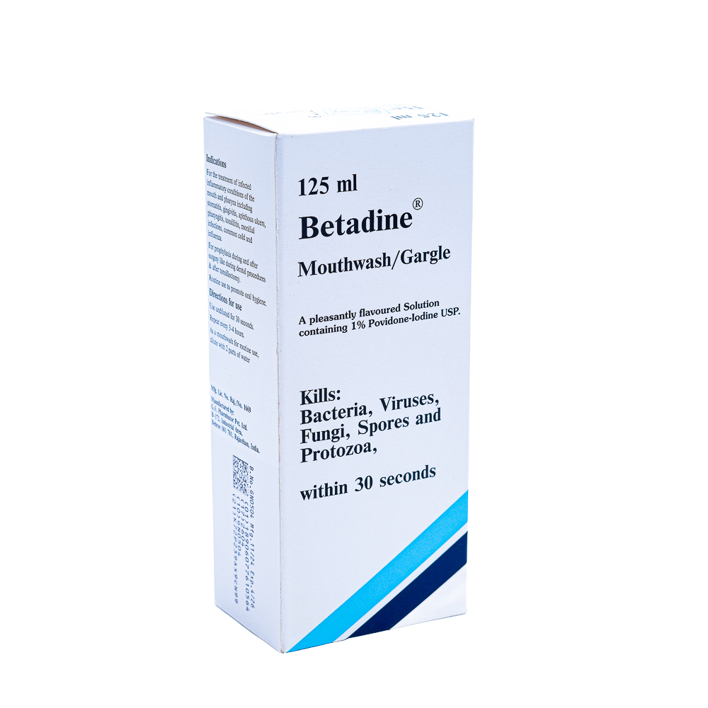 Betadine gargle m/wash 125ml
