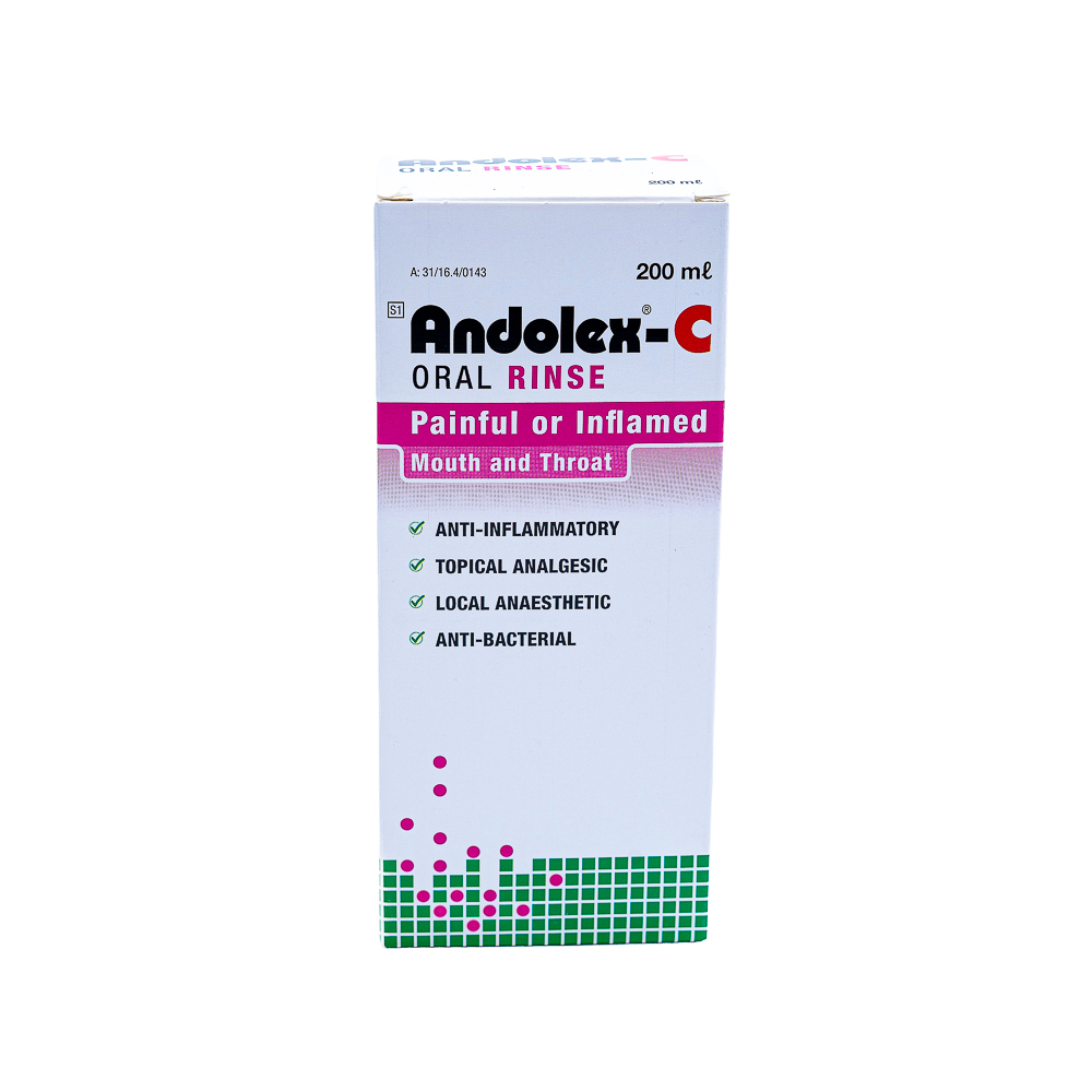 Andolex c oral rinse mouthwash 200ml