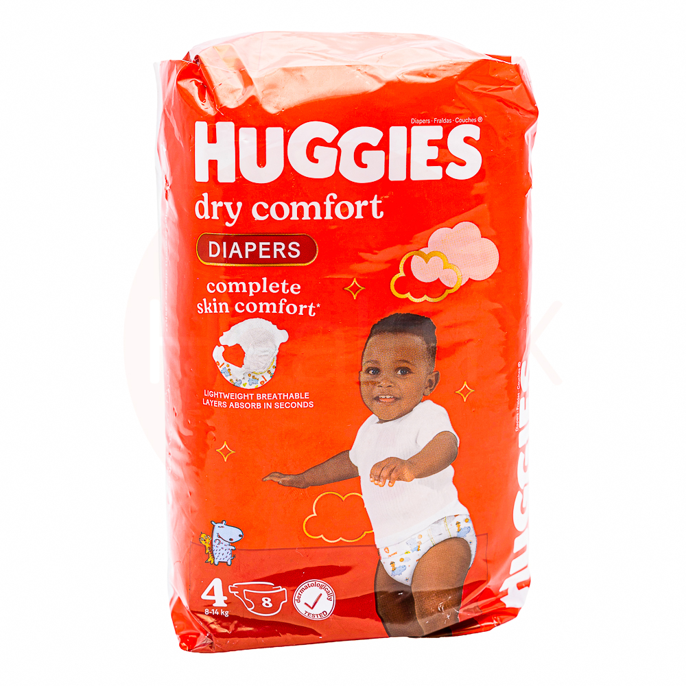 Huggies diapers size 4 (8-14kgs) 8s