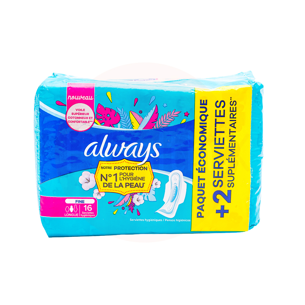 Always ultra sanitary pads long 16's