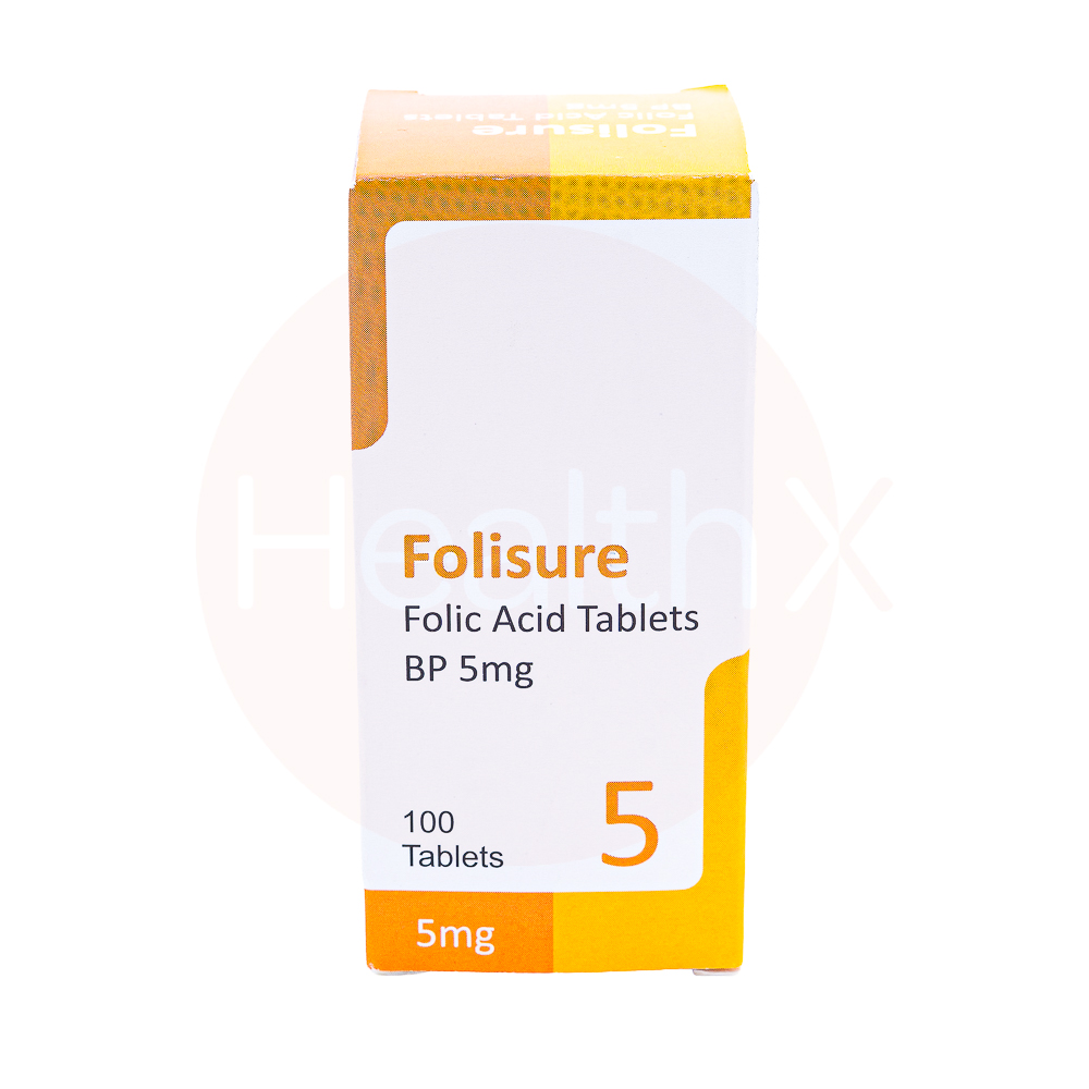 Folic acid 5mg tablets 28's