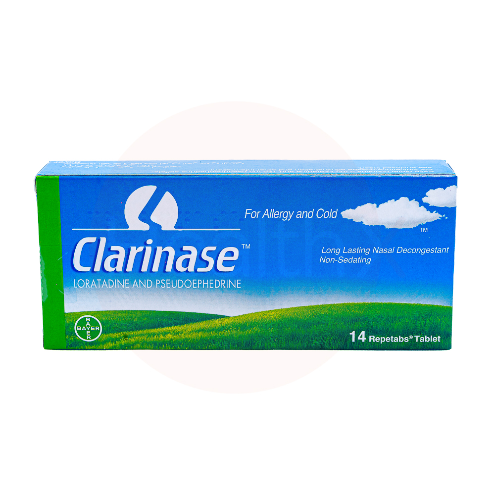 Clarinase 5/120mg repetabs 14's
