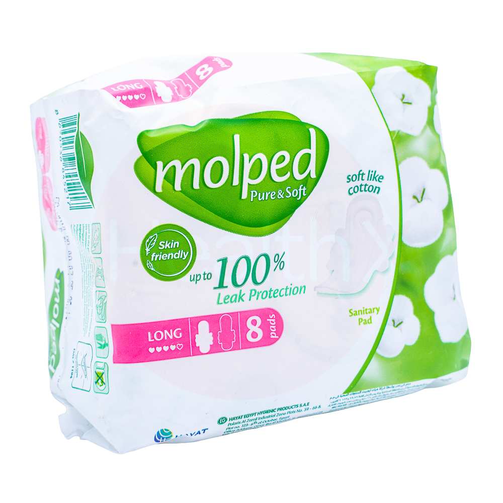 MOLPED PURE & SOFT LONG SANITARY 8'S