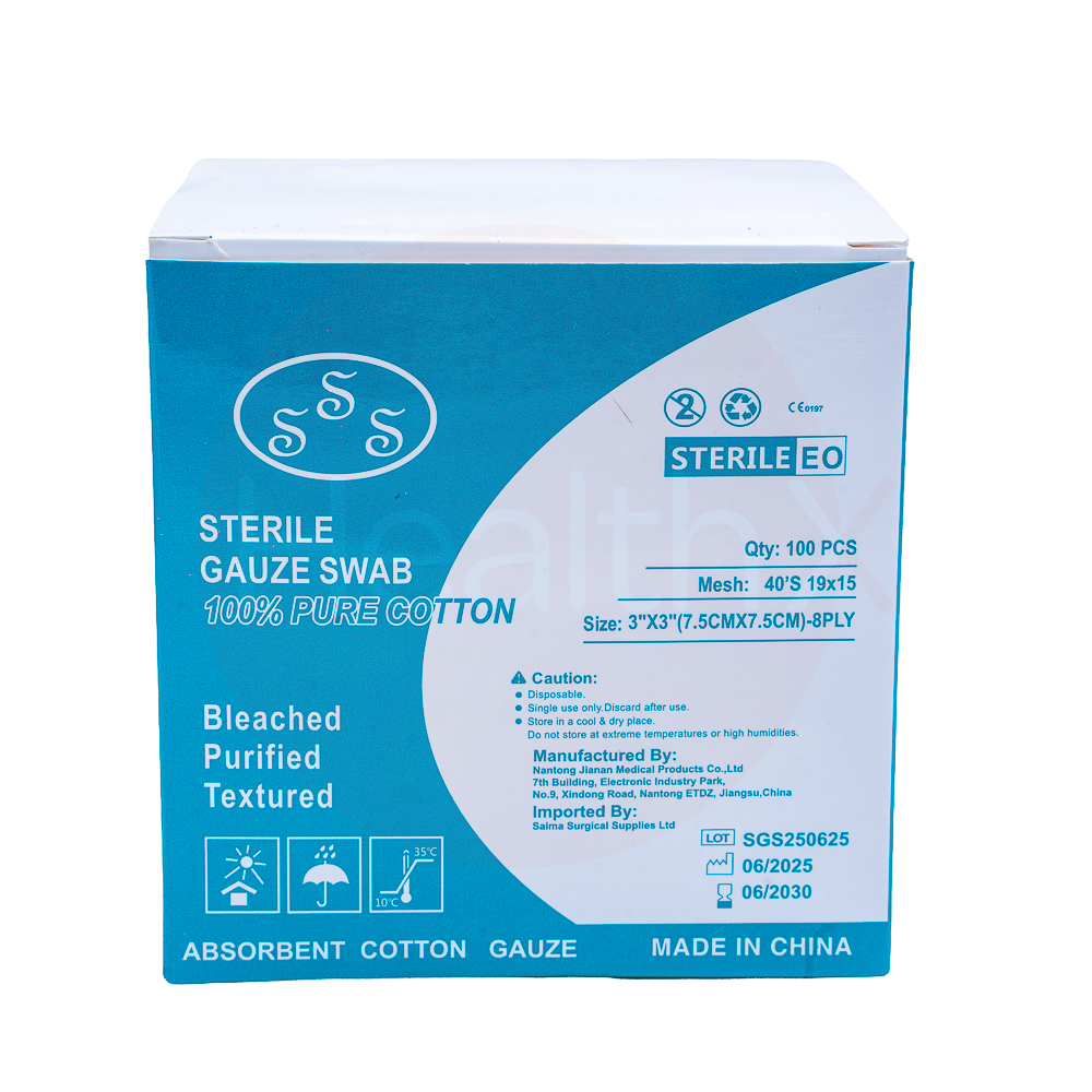 Sterile gauze swab 3'' x 7.5  100s