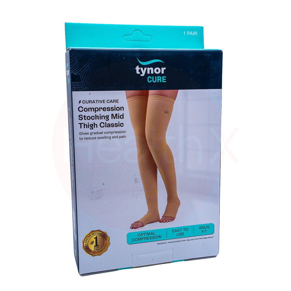 Compression stocking mid thigh large