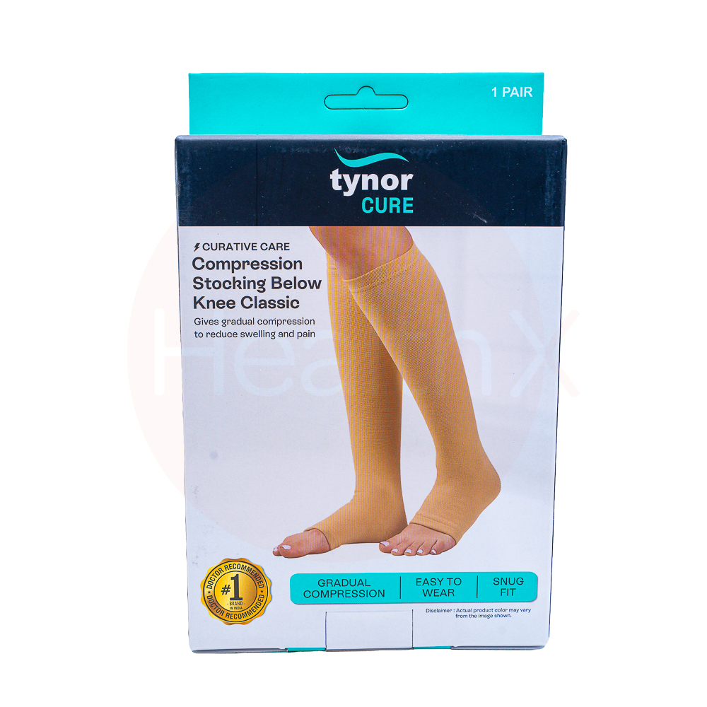 Compression stocking below knee xl