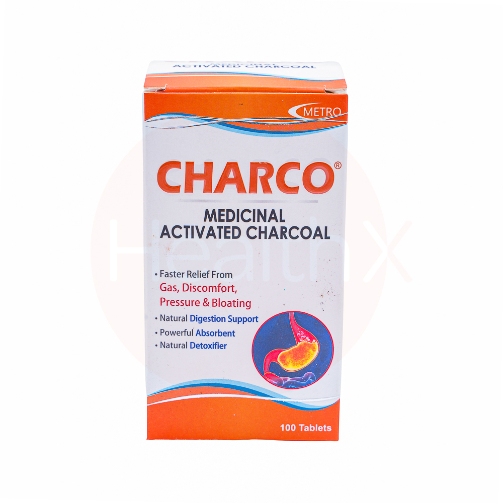 Activated CHARCOAL Tablets 100's