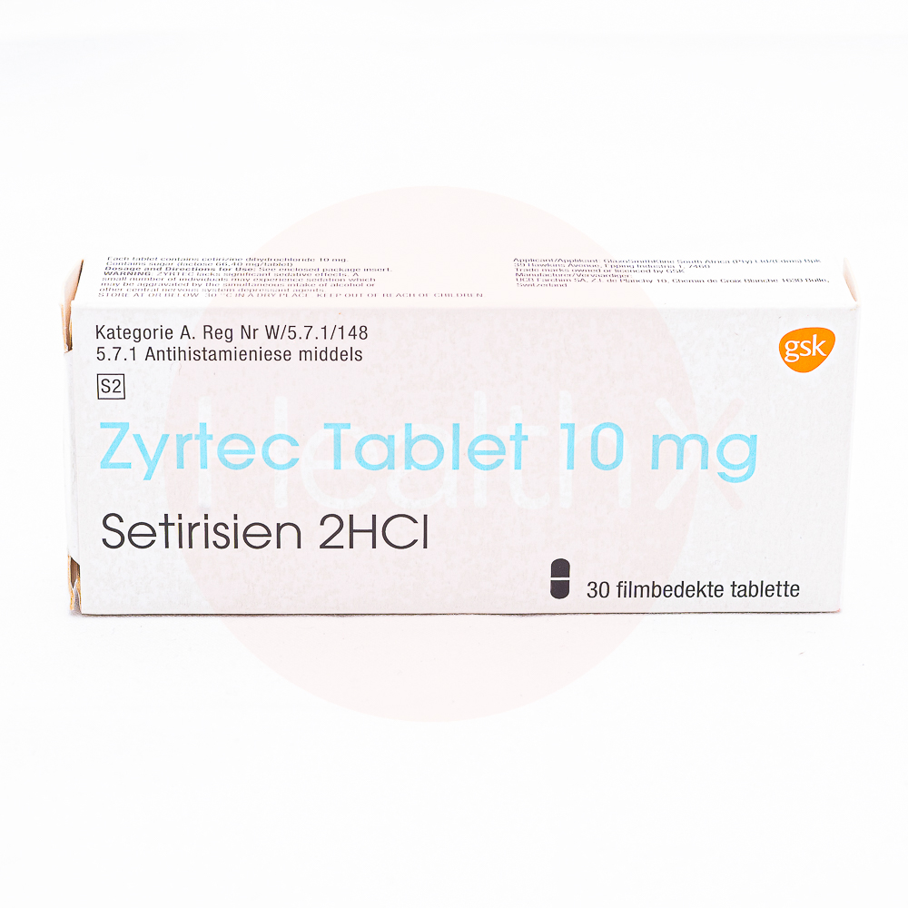 Zyrtec tabs 10mg 30's