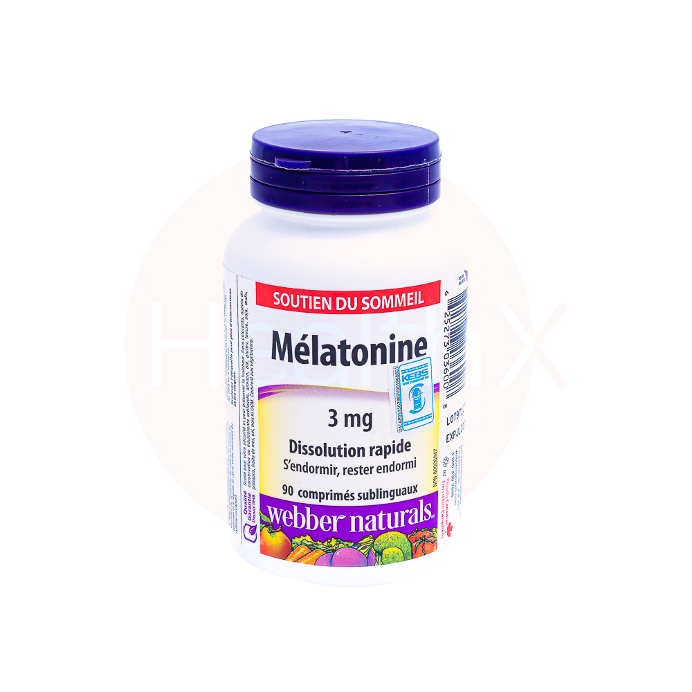Webbers Natural melatonin 3mg tabs 90's