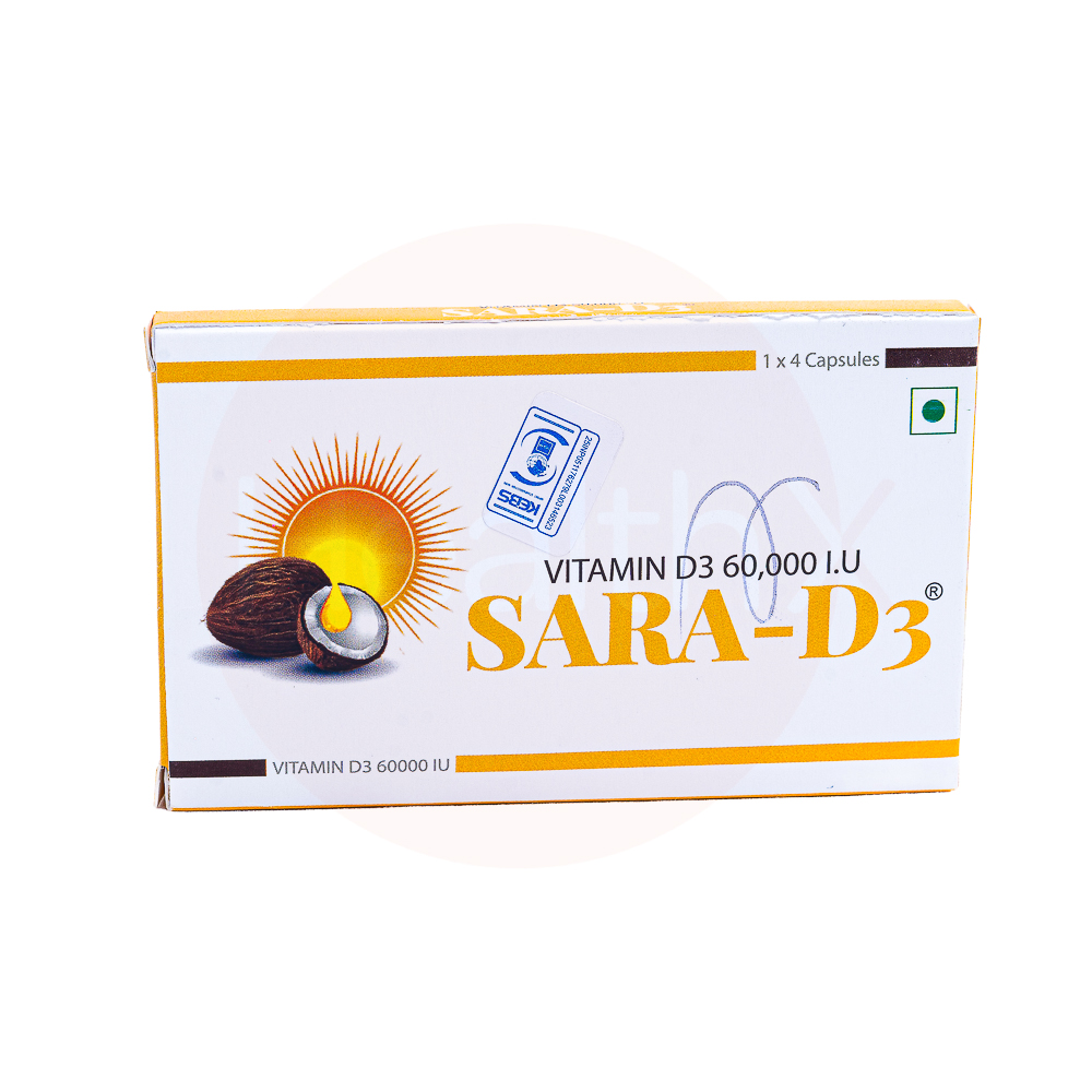 Sara d3 60,000iu 4's(vit d3)