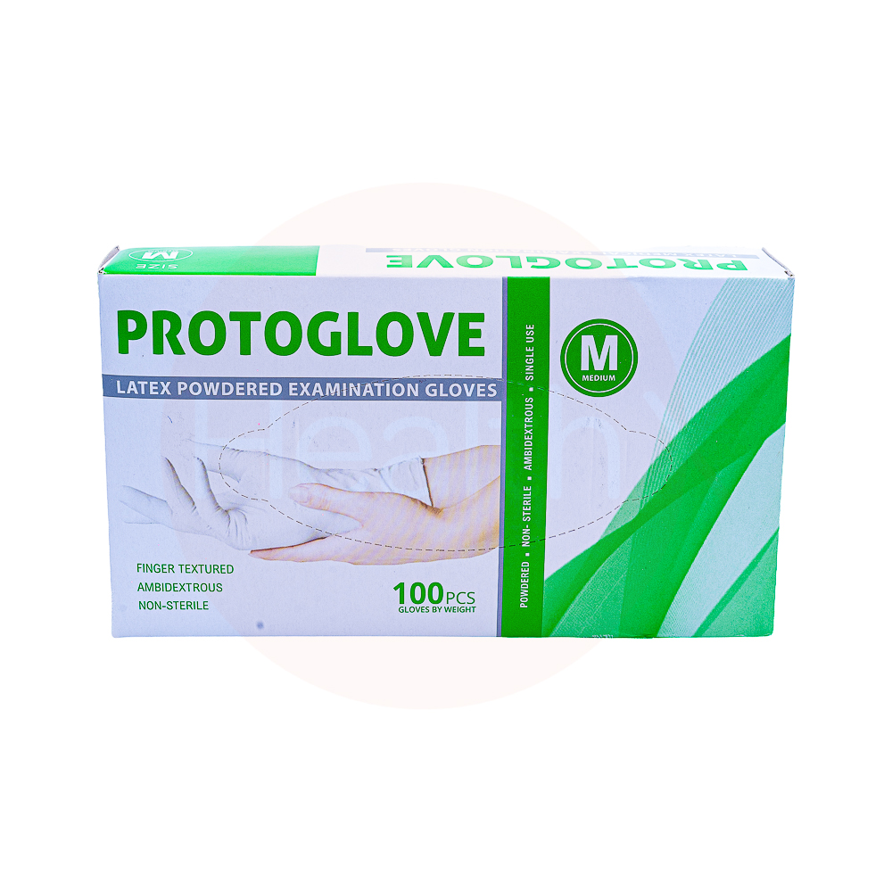 Latex gloves medium powdered