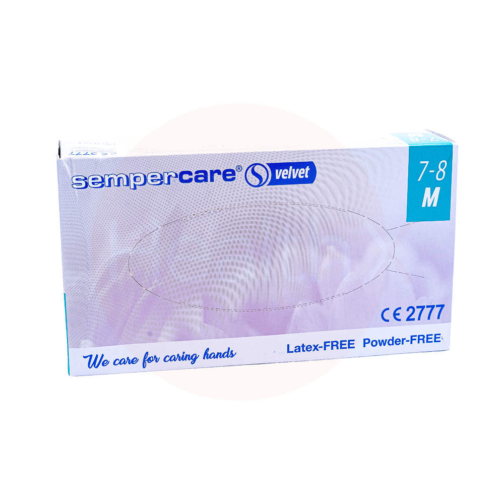 Latex gloves powder free medium 100's