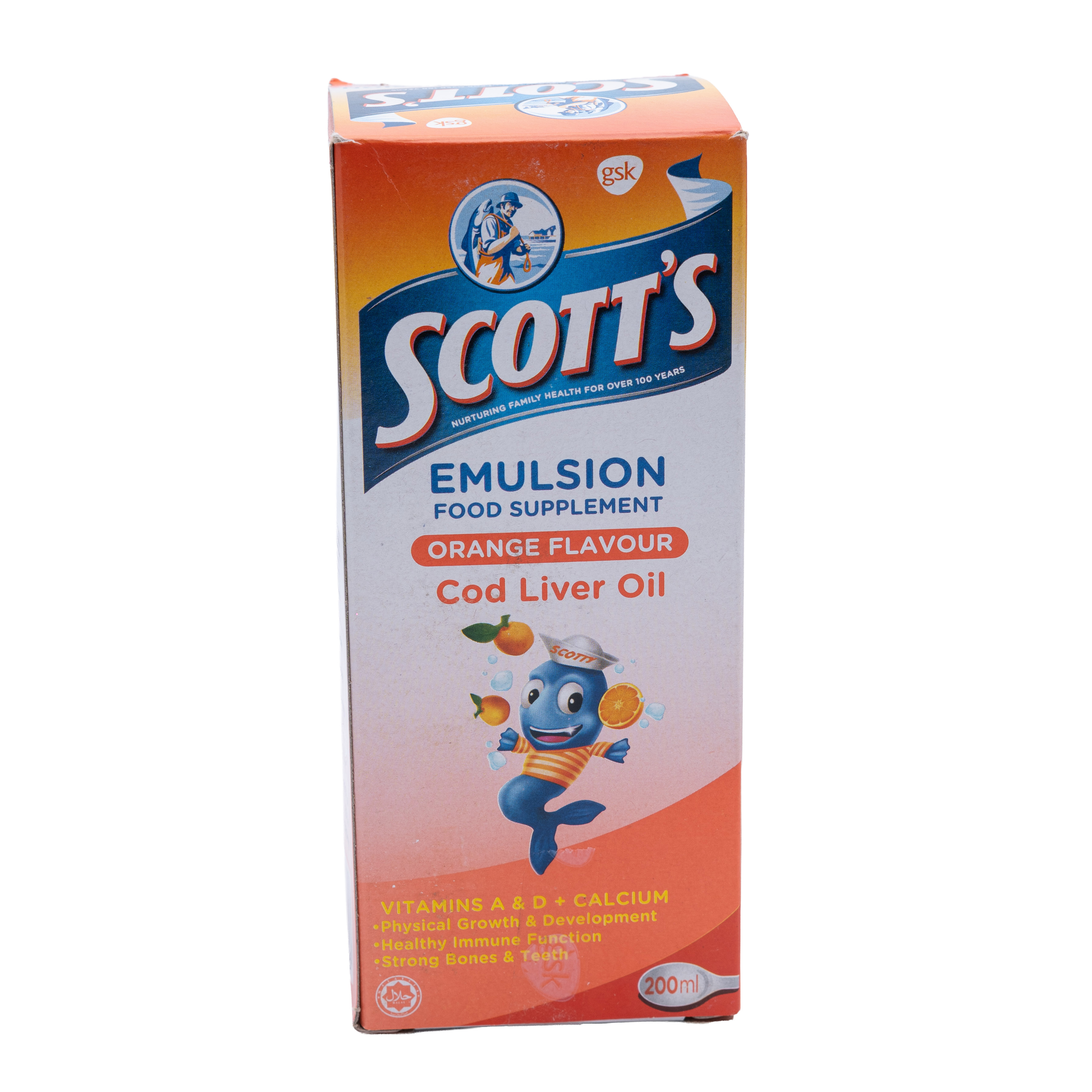 SCOTTS EMULSION ORANGE 200ML