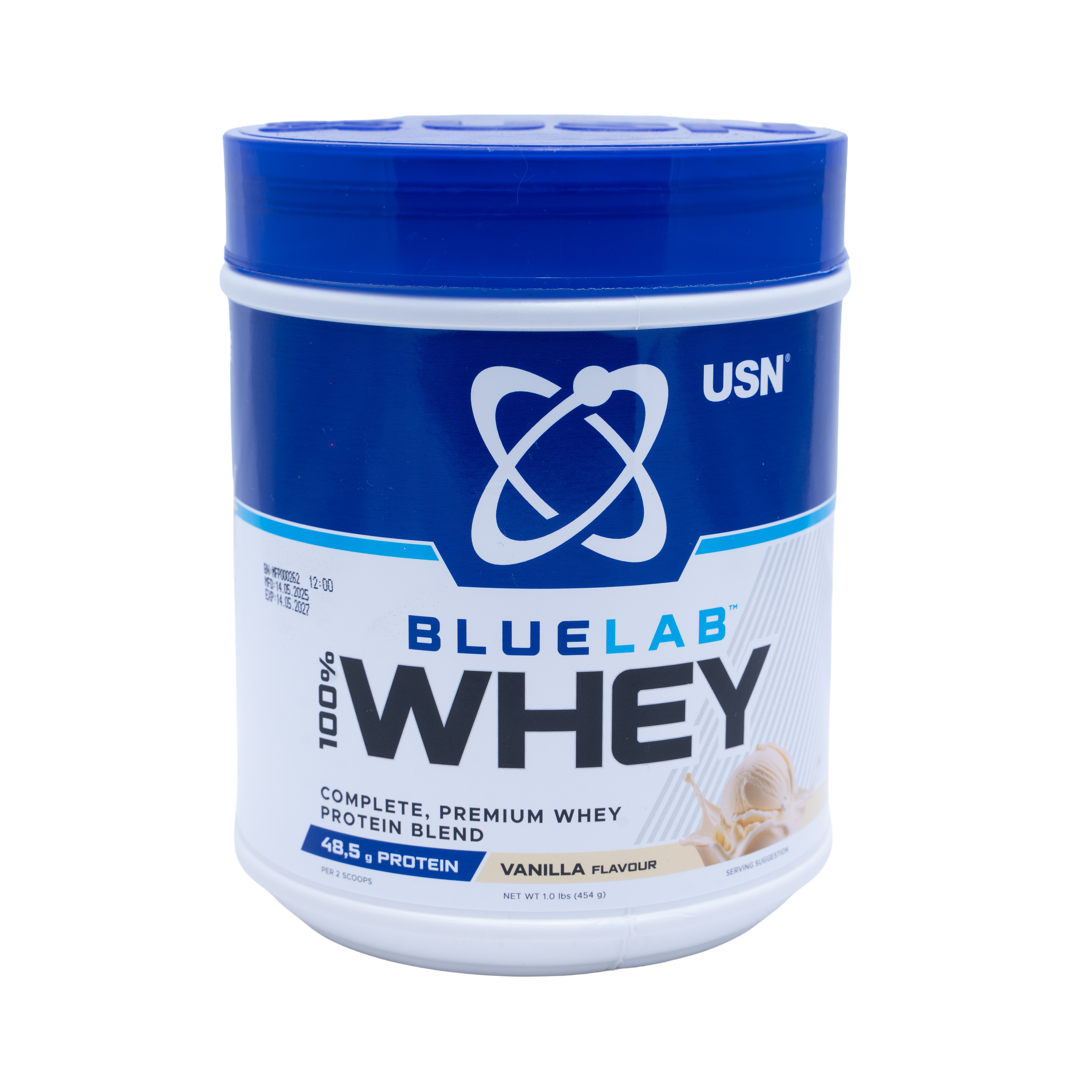 USN BLUE LAB 100% PREMIUM WHEY VANILLA 454G